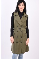 Women Vest Vero Moda Curve Bella Ivy Green